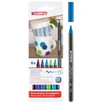 Set 6 Marcadores Edding E-4200/6 Para Porcelana Col. Frios