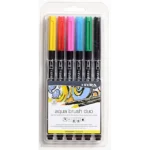 Marcadores Lyra Aqua Brush Duo Colores Primarios 6 Colores