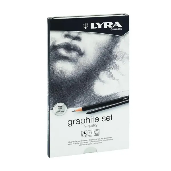 Lapices Grafito Lyra Graphite Set Lata 11 Pzs.