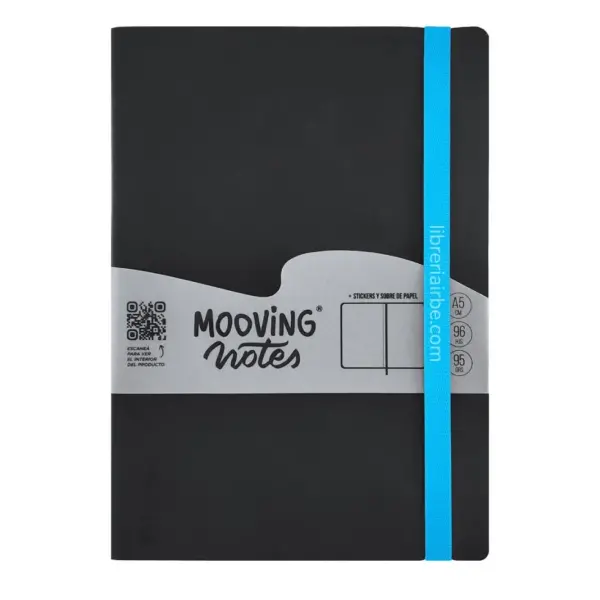 Libreta Empastada A6 Mooving Notes 96Hjs Lineadas