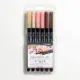 Marcadores Lyra Aqua Brush Duo Skin Tones 6 Colores