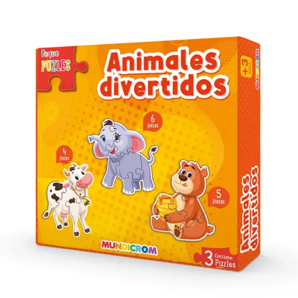 Peque Puzles Mundicrom Animales Divertidos