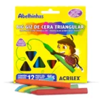 Crayones de Cera Acrilex 12 Colores Triang. 9312