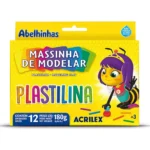 Plasticina Acrilex 12 Colores 180g. 7012