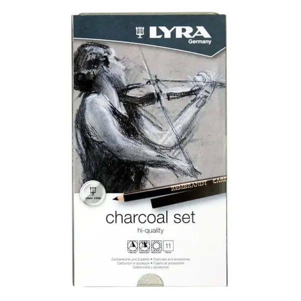 Lapices Grafito Lyra Charcoal Lata 11 U.