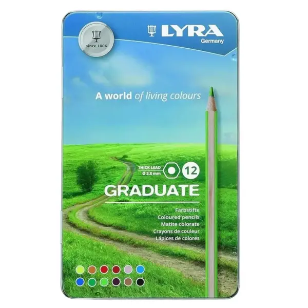Lapices Lyra Graduate Lata 12 Colores L2871120