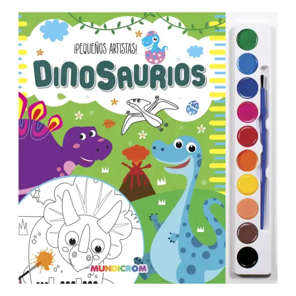 Libro Pequeños Artistas Mundicrom Dinosaurios