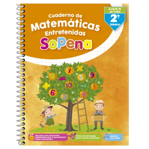 Cuaderno Matematicas Entretenidas 2° Basico Sopena