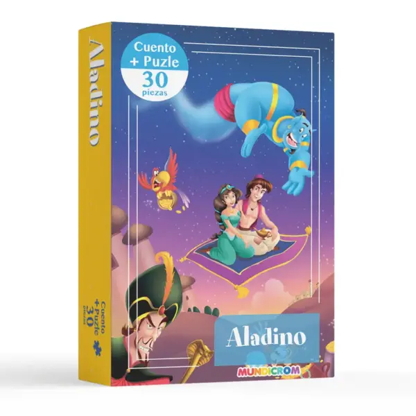 Cuento + Puzle Aladino 30 Piezas Mundicrom
