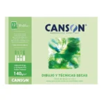 Block Dibujo Canson Medium 99 1/8 ( 37 X 27 ) 140gr. 12hjs.