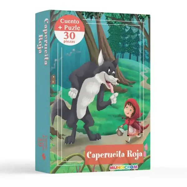 Cuento + Puzle Caperucita Roja 30 Piezas Mundicrom