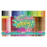 Set 60 Marcadores Brush Doble Punta Clasicos Mooving 3091060