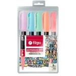 Set 5 Marcadores Perm. Pastel 040 Strong Filgo PM040-E5-PAS