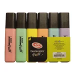 Set Destacador Pastel 6 Colores (019) ADIX