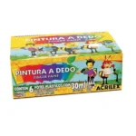 Set Pintura para Dedos 6 Colores 30ml. Acrilex 11306