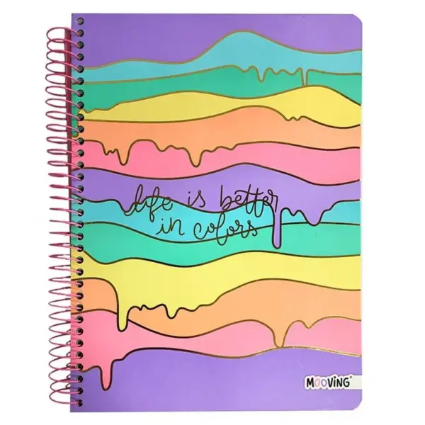 Cuaderno Triple Golden Rainbow Carta Mooving 1208211