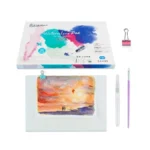 Set para Acuarela A4 Giorgione 24 Hjs. 230gr. + Pinceles