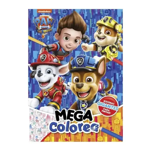 Libro Mega Colorea Paw Patrol Movie 5050