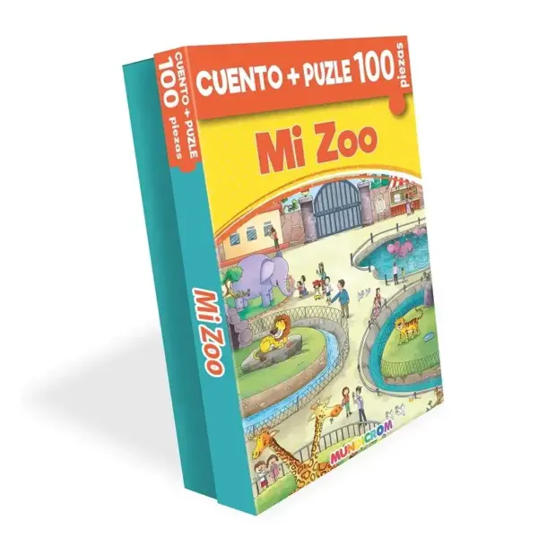 Cuento + Puzle Mi Zoo 100 Piezas Mundicrom 901000106