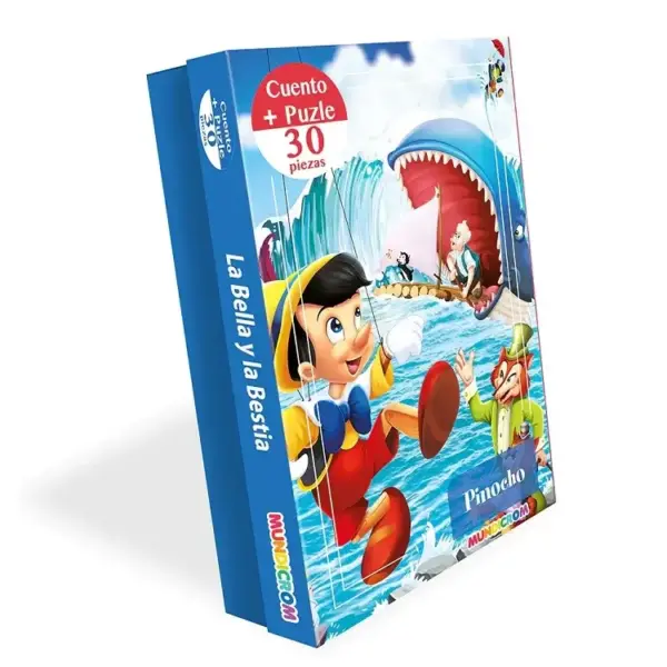 Cuento + Puzle Pinocho 30 Piezas Mundicrom