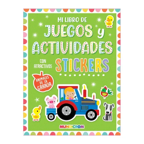 Libro Stickers Animales de la Granja Mundicrom