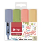 Set 4 Destacadores Text Marker Filgo Candy TXM-E4-CDY