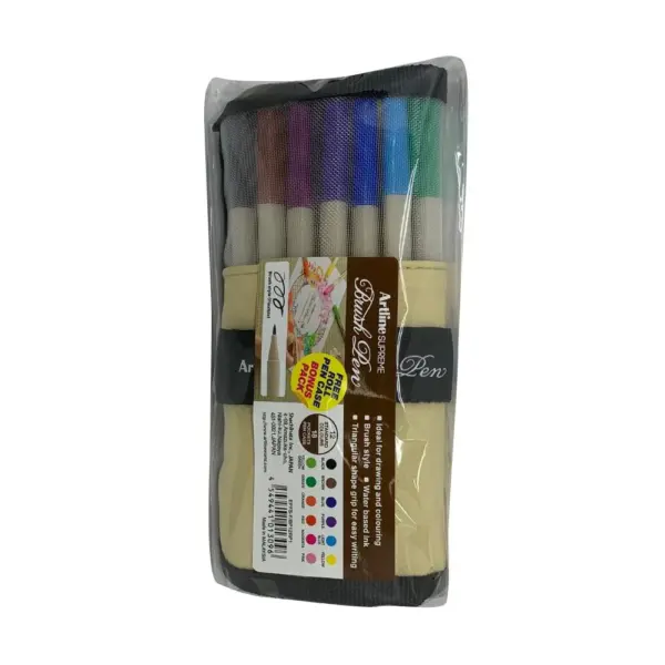 Set Artline Supreme Brush Pen Velcro 12Col.