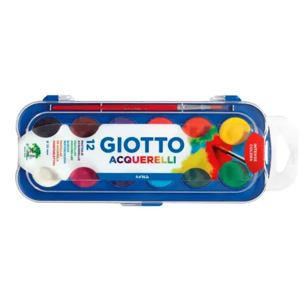 Set Acuarela Giotto 30mm. 12 Colores