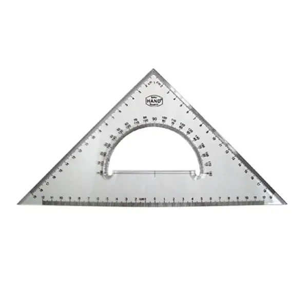 Escuadra c/Transportador Hand 20cm. 45° 420/45