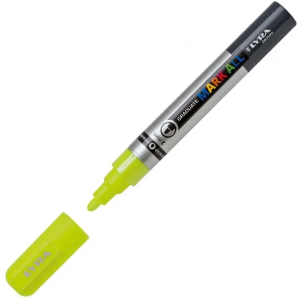 Marcador Acrilico Graduate Mark All Lyra 2mm. Neon Yellow
