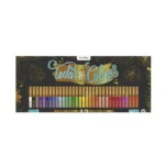 Set 48 Lapices Colores Premium Mooving Caja Metalica