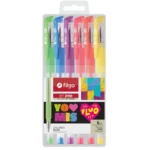 Set 6 Roller Gel POP Fluo Filgo GP8-E6-FLU