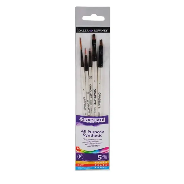 Set Pinceles Graduate 5U. Detalles Daler Rowney
