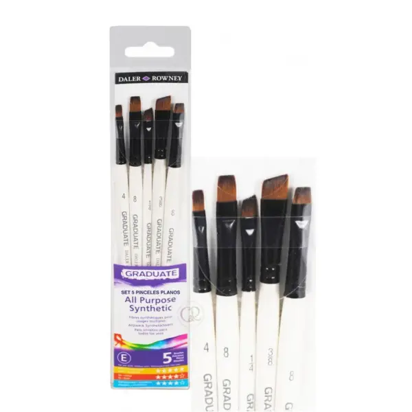Set Pinceles Graduate 5U. Planos Daler Rowney
