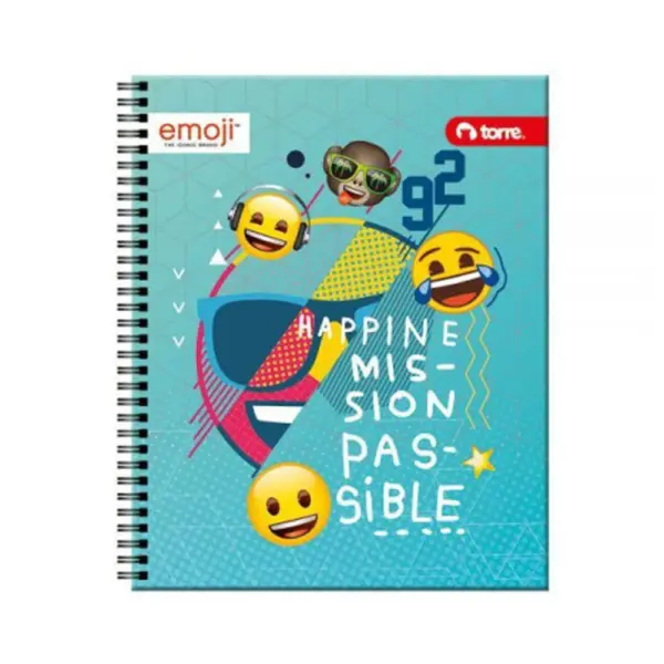 Cuaderno Universitario 100Hjs. Torre Emoji