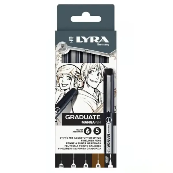 Set Marcadores Lyra Graduate Manga Pen 5 pcs. 73900