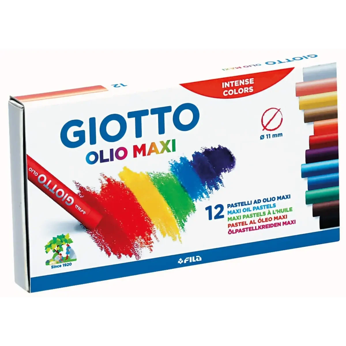 Lapices Giotto Pastel Oleo 12 Colores - Image 1