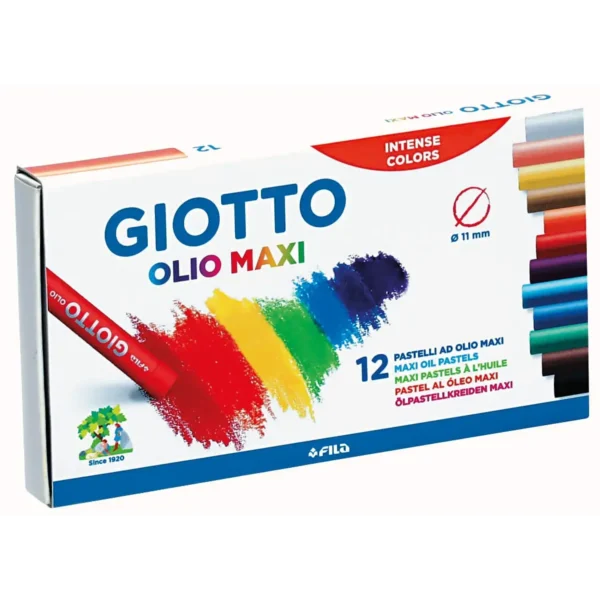Lapices Giotto Pastel Oleo 12 Colores