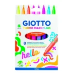 Marcadores Giotto Turbo Maxi Fluo 8 Colores