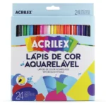 Lapices 24 Colores Acuarelables Acrilex