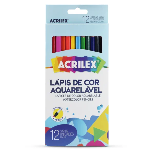 Lapices 12 Colores Acuarelables Acrilex