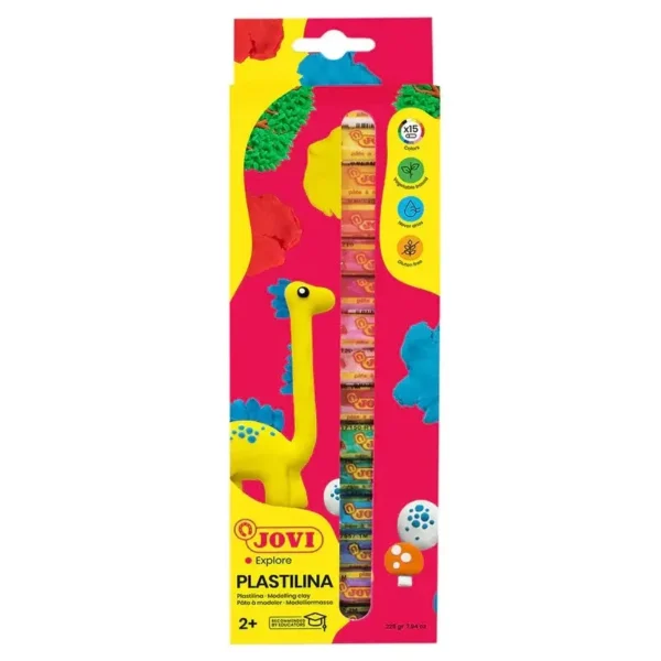 Plasticina Jovi 15 Colores 225gr.