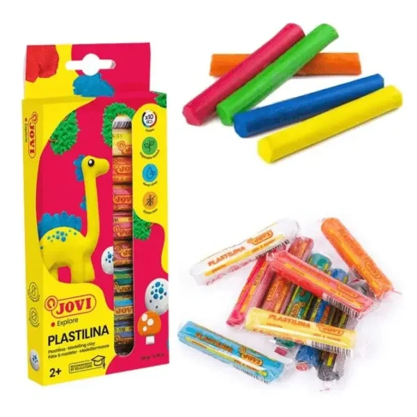 Plasticina Jovi 12 Colores 180gr.