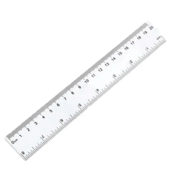 Regla Plastica Biselada 20cms Lucero