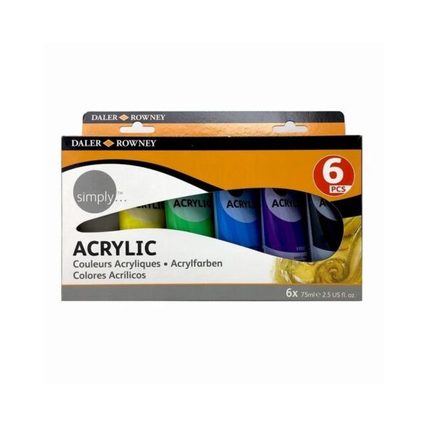 Set Acrílicos Simply 6x75ml.