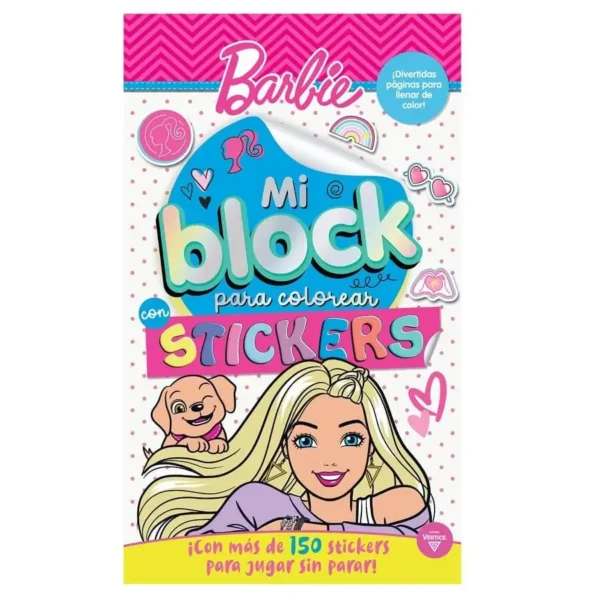 Block de Stickers para Colorear Barbie