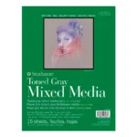 Pad Toned Gray Mixed Media Serie 400 Strathmore 22,9x30,5cm. 300g/m2 15 Hojas