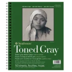 Croquera Toned Gray Serie 400 Strathmore 22,9x30,5cm. 118g/m2 50 Hojas