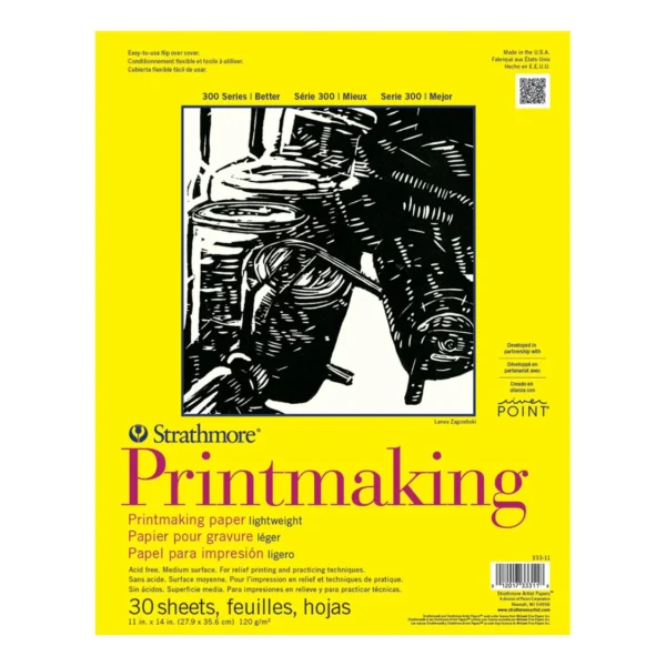 Pad Printmaking Light Serie 300 Strathmore 27,9x35,6cm. 120g/m2 30 Hojas