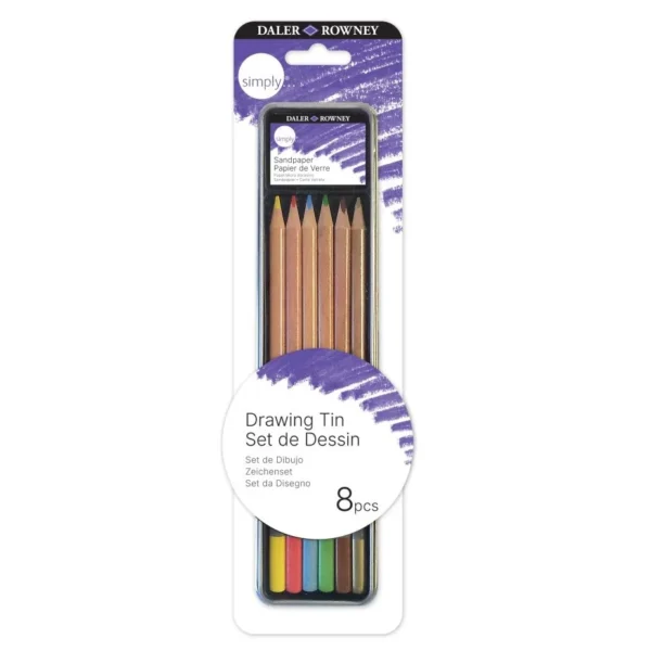 Set Lapices Grafito Drawing Daler Rowney Simply 8 Piezas